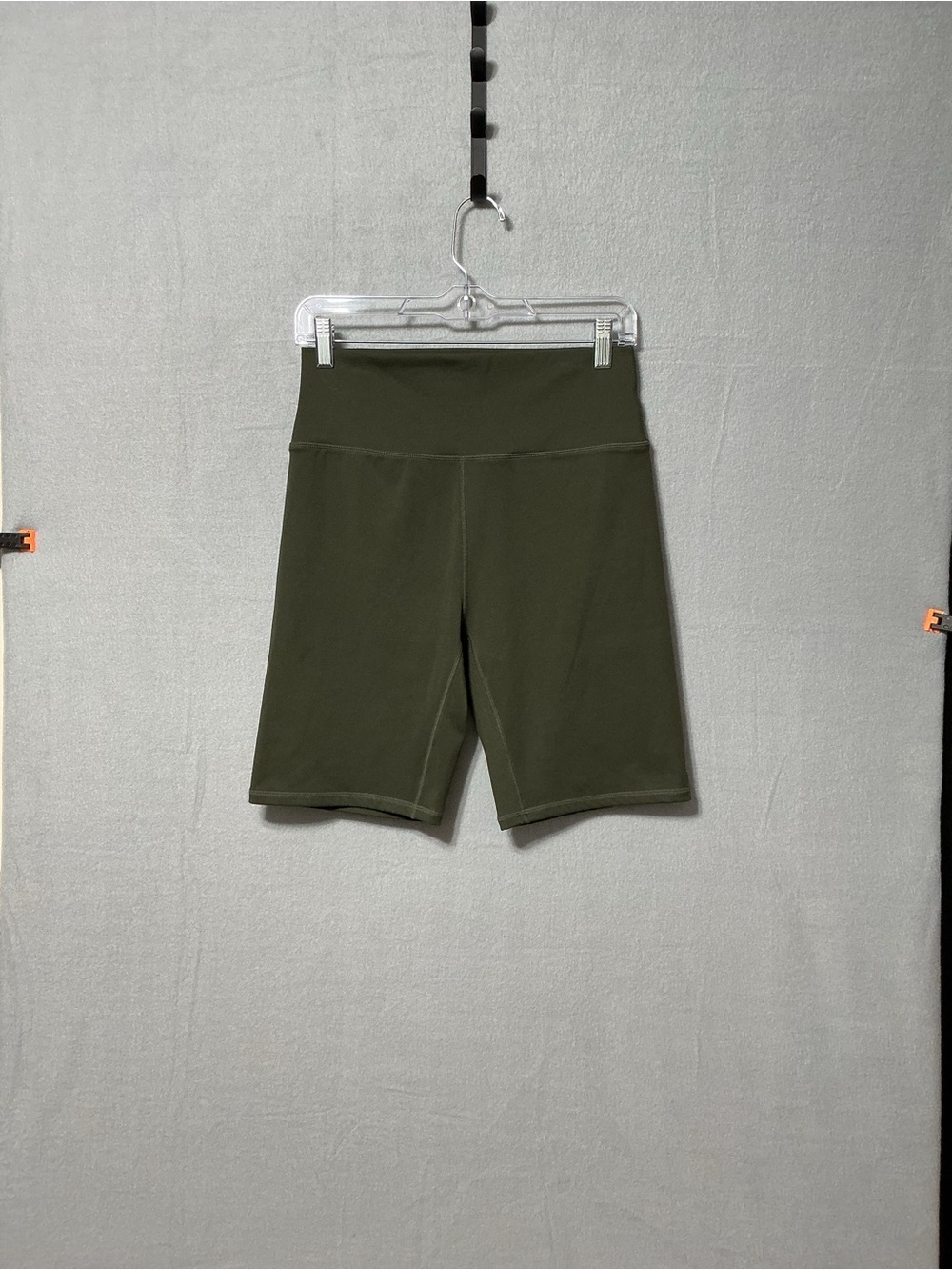 BYLT Premium Basics Women’s M Olive Green High Rise Biker Shorts 9” Inseam